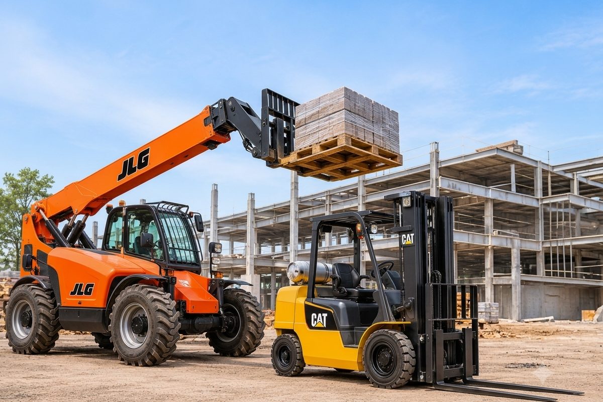 Telehandlers & Forklifts — Material handling and construction logistics